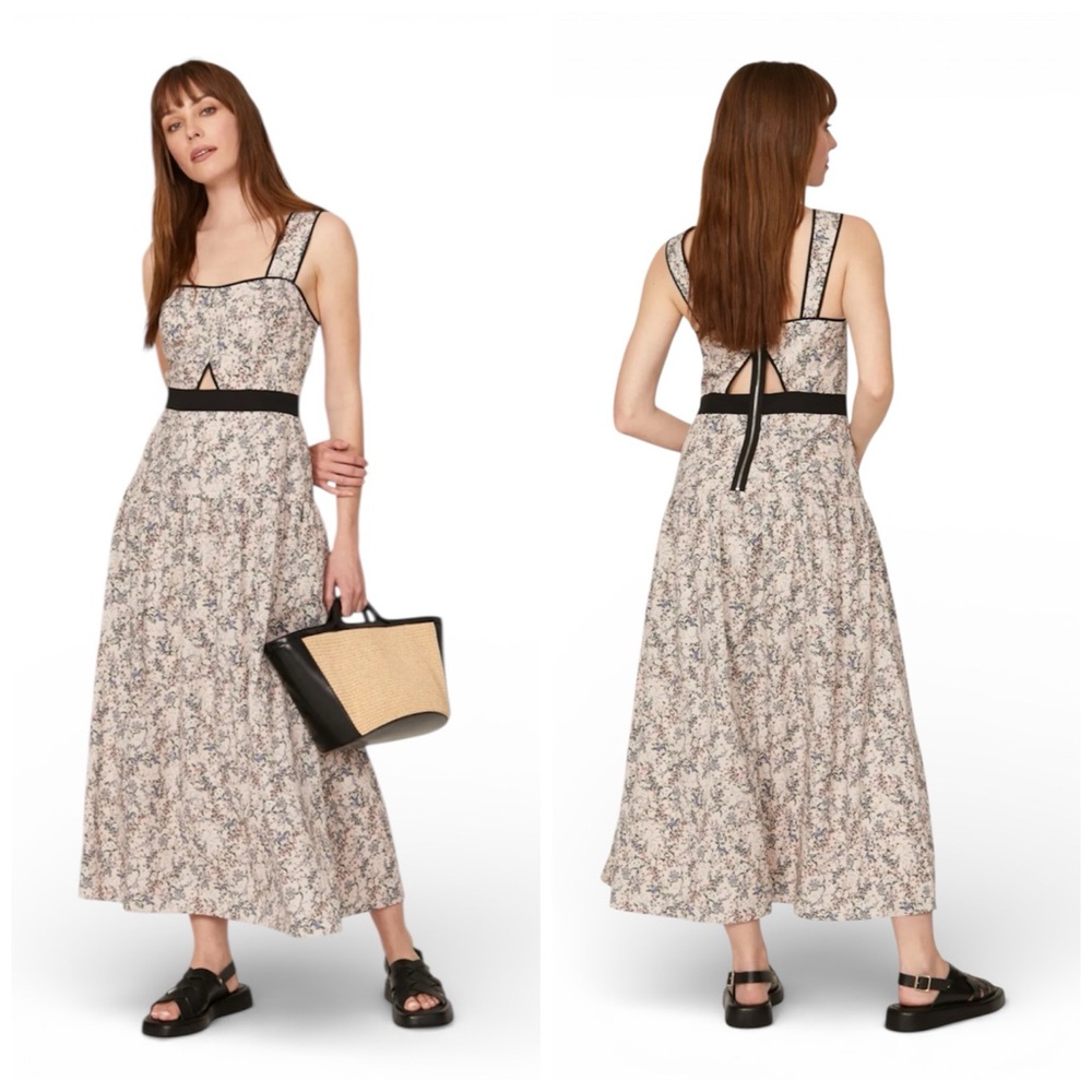 Lily Floral Cutout Midi Dress Marissa Webb x RTR - size 8